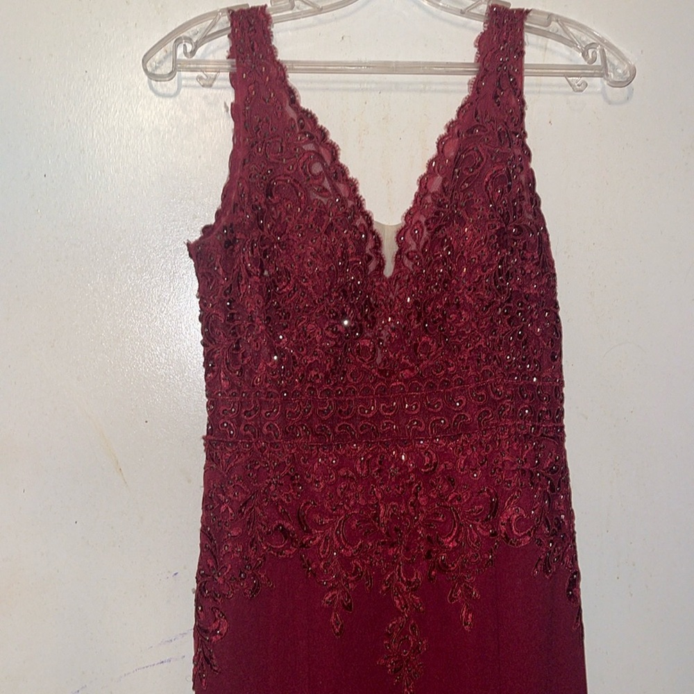 Burgundy prom/occasional dress